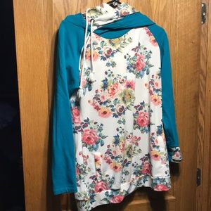 Double hood sweatshirt